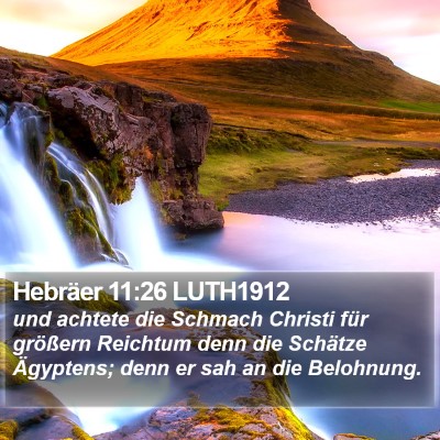 Hebräer 11:26 LUTH1912 Bible Verse Image