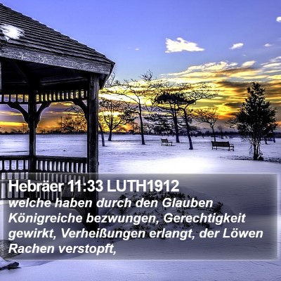 Hebräer 11:33 LUTH1912 Bible Verse Image