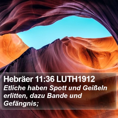 Hebräer 11:36 LUTH1912 Bible Verse Image