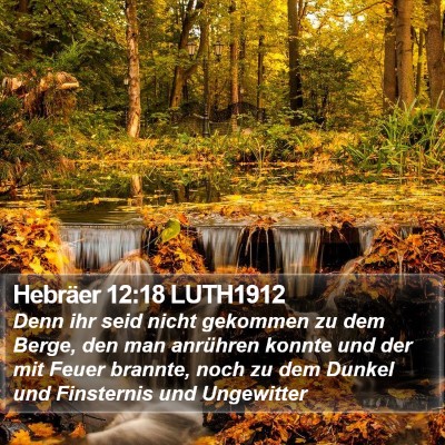 Hebräer 12:18 LUTH1912 Bible Verse Image