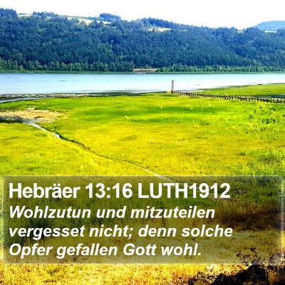Hebräer 13:16 LUTH1912 Bible Verse Image