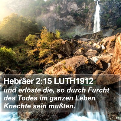 Hebräer 2:15 LUTH1912 Bible Verse Image