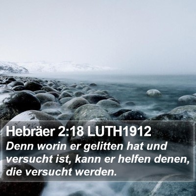 Hebräer 2:18 LUTH1912 Bible Verse Image
