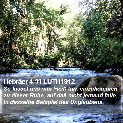 Hebräer 4:11 LUTH1912 Bible Verse Image