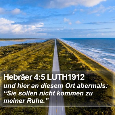 Hebräer 4:5 LUTH1912 Bible Verse Image