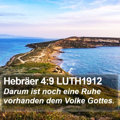 Hebräer 4:9 LUTH1912 Bible Verse Image