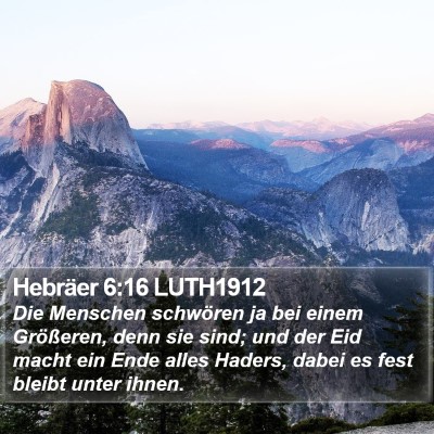 Hebräer 6:16 LUTH1912 Bible Verse Image