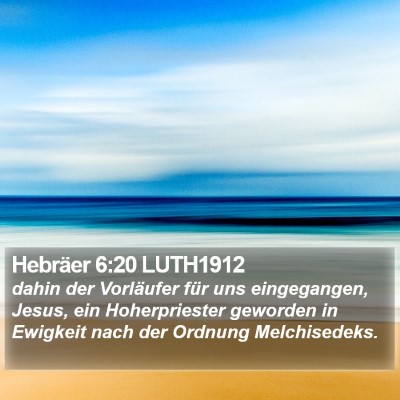Hebräer 6:20 LUTH1912 Bible Verse Image