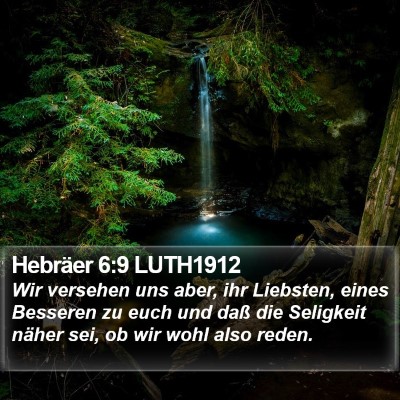 Hebräer 6:9 LUTH1912 Bible Verse Image