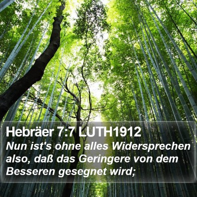 Hebräer 7:7 LUTH1912 Bible Verse Image