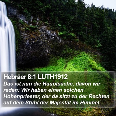 Hebräer 8:1 LUTH1912 Bible Verse Image