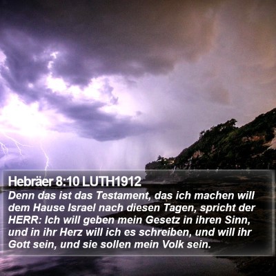 Hebräer 8:10 LUTH1912 Bible Verse Image