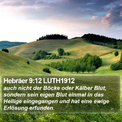Hebräer 9:12 LUTH1912 Bible Verse Image