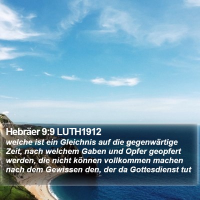 Hebräer 9:9 LUTH1912 Bible Verse Image