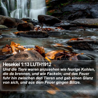 Hesekiel 1:13 LUTH1912 Bible Verse Image