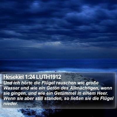 Hesekiel 1:24 LUTH1912 Bible Verse Image