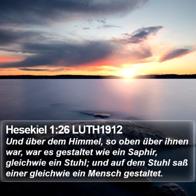 Hesekiel 1:26 LUTH1912 Bible Verse Image