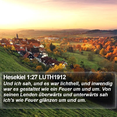 Hesekiel 1:27 LUTH1912 Bible Verse Image