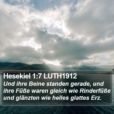 Hesekiel 1:7 LUTH1912 Bible Verse Image