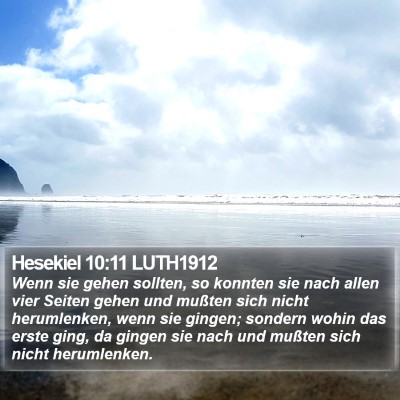 Hesekiel 10:11 LUTH1912 Bible Verse Image