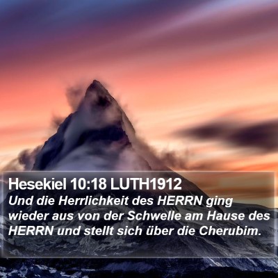 Hesekiel 10:18 LUTH1912 Bible Verse Image