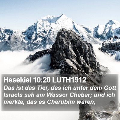 Hesekiel 10:20 LUTH1912 Bible Verse Image
