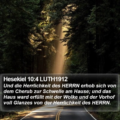 Hesekiel 10:4 LUTH1912 Bible Verse Image