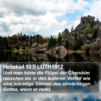 Hesekiel 10:5 LUTH1912 Bible Verse Image