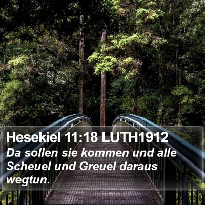Hesekiel 11:18 LUTH1912 Bible Verse Image