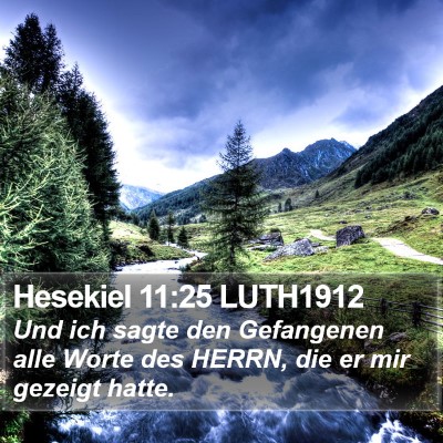 Hesekiel 11:25 LUTH1912 Bible Verse Image