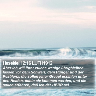 Hesekiel 12:16 LUTH1912 Bible Verse Image