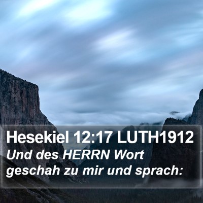 Hesekiel 12:17 LUTH1912 Bible Verse Image