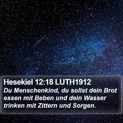 Hesekiel 12:18 LUTH1912 Bible Verse Image