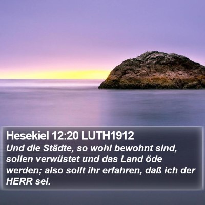 Hesekiel 12:20 LUTH1912 Bible Verse Image