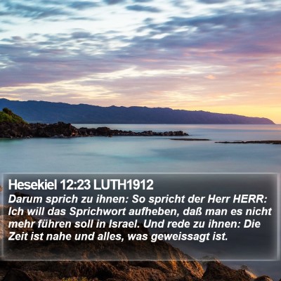 Hesekiel 12:23 LUTH1912 Bible Verse Image
