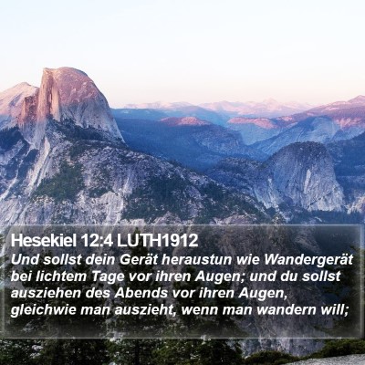 Hesekiel 12:4 LUTH1912 Bible Verse Image