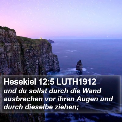 Hesekiel 12:5 LUTH1912 Bible Verse Image