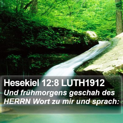 Hesekiel 12:8 LUTH1912 Bible Verse Image