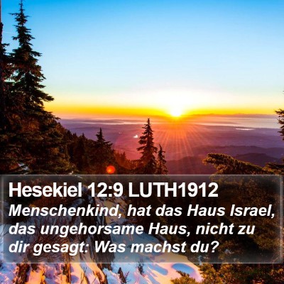 Hesekiel 12:9 LUTH1912 Bible Verse Image