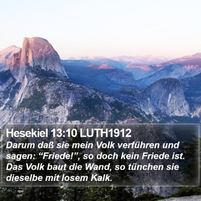 Hesekiel 13:10 LUTH1912 Bible Verse Image