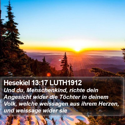 Hesekiel 13:17 LUTH1912 Bible Verse Image