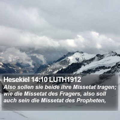 Hesekiel 14:10 LUTH1912 Bible Verse Image