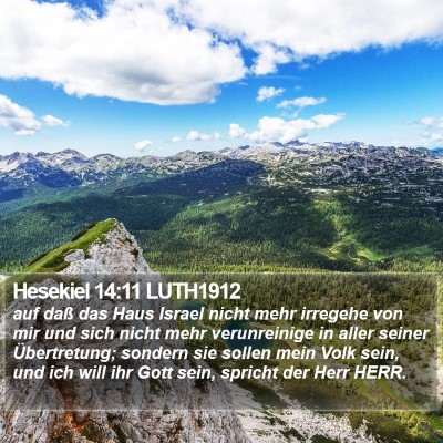Hesekiel 14:11 LUTH1912 Bible Verse Image