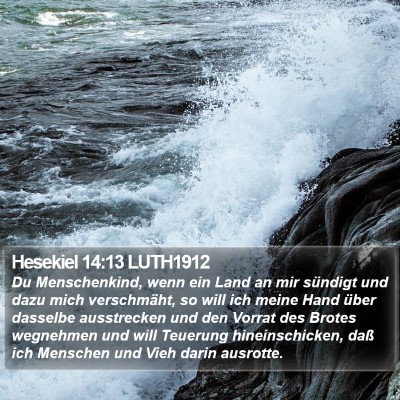 Hesekiel 14:13 LUTH1912 Bible Verse Image