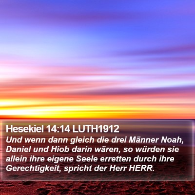 Hesekiel 14:14 LUTH1912 Bible Verse Image