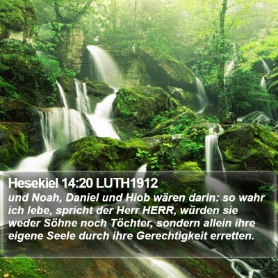 Hesekiel 14:20 LUTH1912 Bible Verse Image