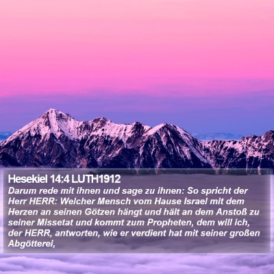 Hesekiel 14:4 LUTH1912 Bible Verse Image