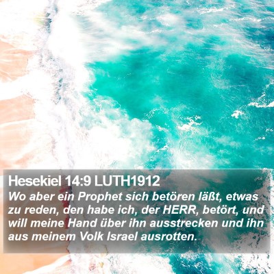 Hesekiel 14:9 LUTH1912 Bible Verse Image