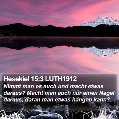 Hesekiel 15:3 LUTH1912 Bible Verse Image