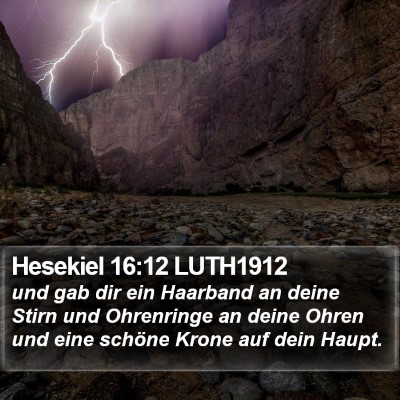 Hesekiel 16:12 LUTH1912 Bible Verse Image